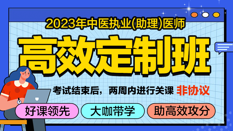 2023中医执业/助理医师-高效定制班（线上）-非协议