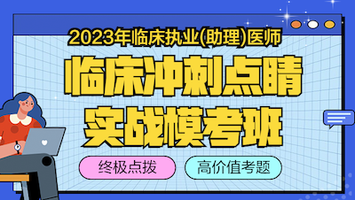 2023临床执业（助理）医师冲刺点睛实战模考班